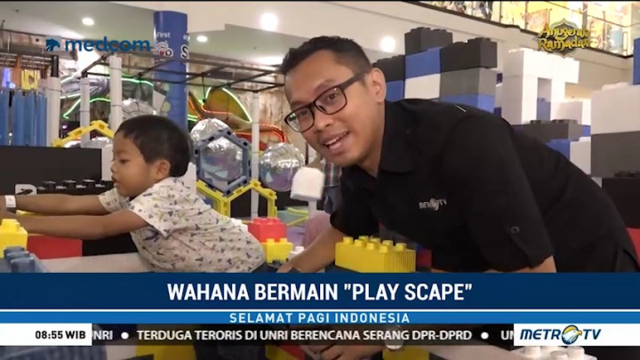 Bermain Sambil Belajar Bersama Anak di Play Scape