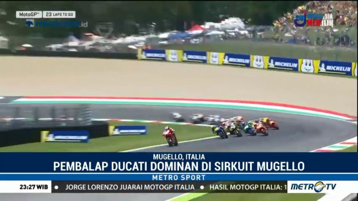 Duo Pembalap Ducati Dominasi Seri Keenam MotoGP Italia