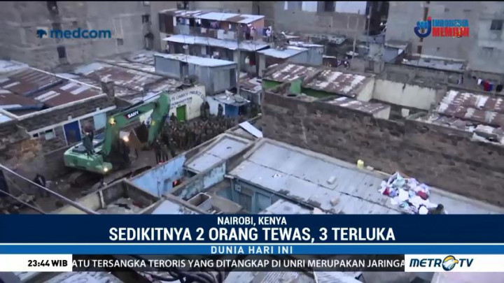 Bangunan Runtuh di Kenya Tewaskan Dua Orang