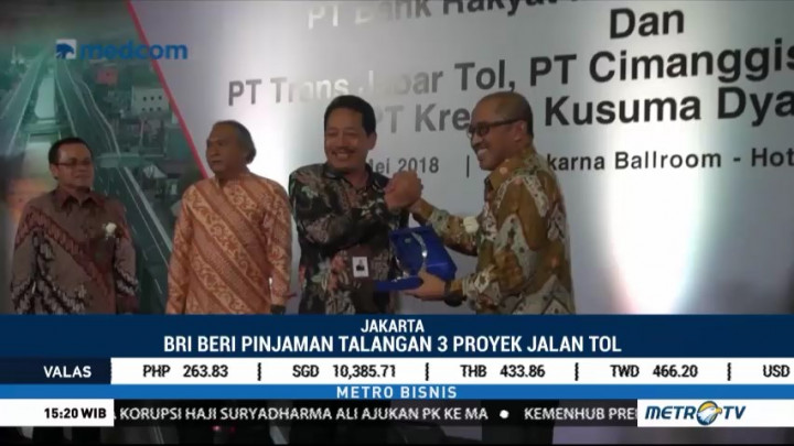 BRI Beri Pinjaman Dana Talangan ke Waskita Toll Road