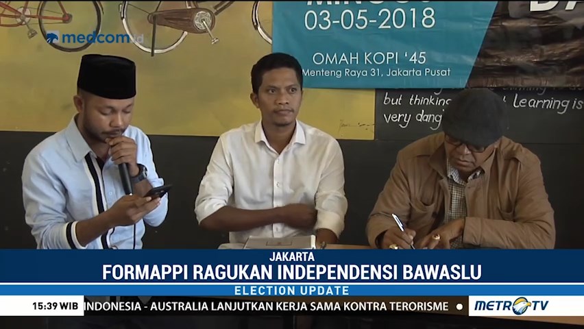 Formappi Ragukan Independensi Bawaslu