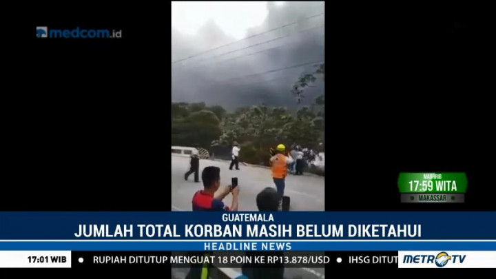 Letusan Gunung Berapi di Guatemala Tewaskan 25 Orang