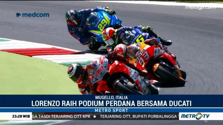 Lorenzo Raih Podium Perdana Bersama Ducati