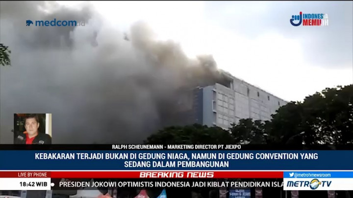 Gedung Terbakar di Area PRJ akan Digunakan untuk Asian Games