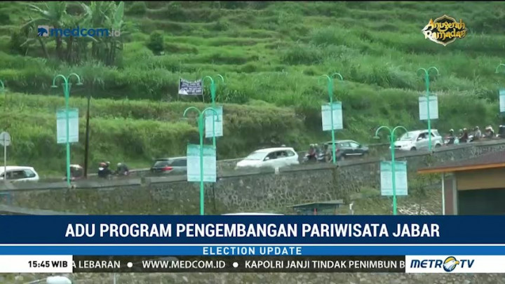 Adu Program Cagub Jabar Kembangkan Pariwisata