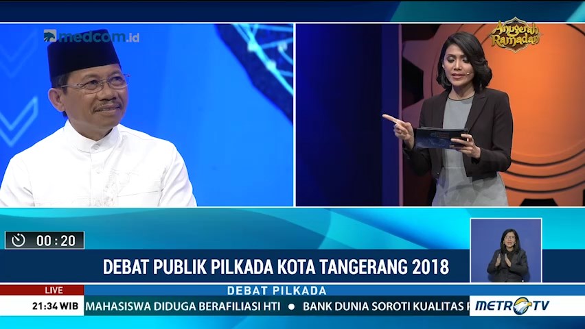 Debat Publik Pilkada Kota Tangerang 2018 (2)