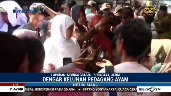 Khofifah Berkunjung ke Pasar Wonorejo