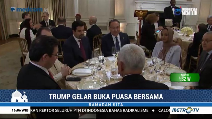 Trump Gelar Buka Puasa Bersama di Gedung Putih