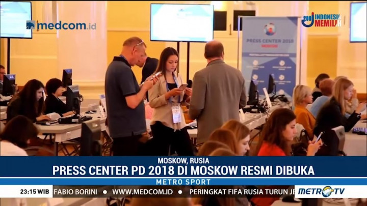 Media Center Piala Dunia 2018 di Moskow Resmi Dibuka