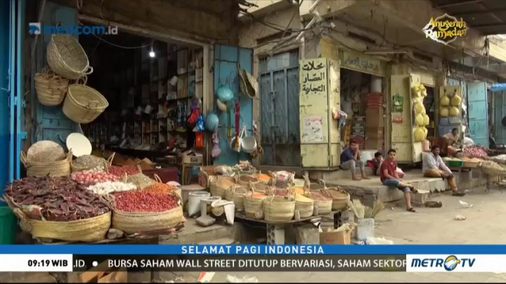 Pasar Al Shaini Sepi Pembeli Akibat Perang di Yaman