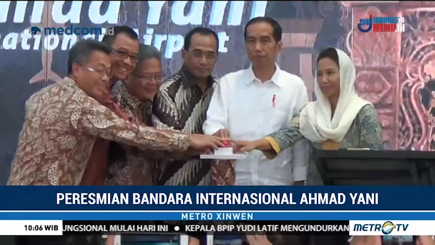 Presiden Jokowi  Resmikan Bandara Ahmad Yani