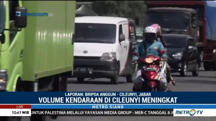 Arus Lalin di Simpang Cileunyi Ramai Lancar