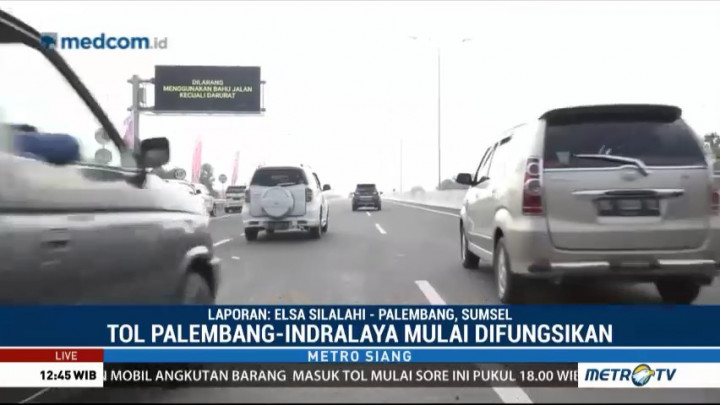 Tol Palembang-Indralaya Siap Dilalui Pemudik