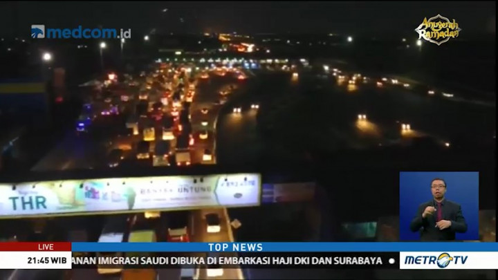 Arus Lalin di GT Cikarang Utama Terpantau Ramai Lancar