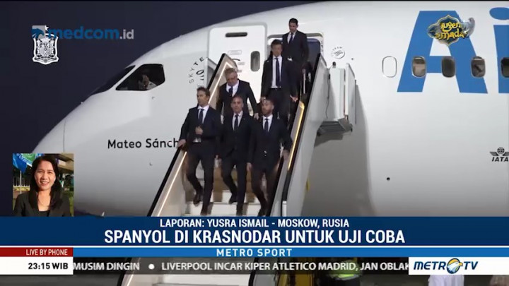 Timnas Spanyol Tiba di Rusia