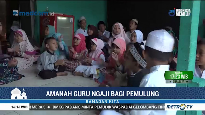 Amanah Guru Ngaji bagi Anak Pemulung