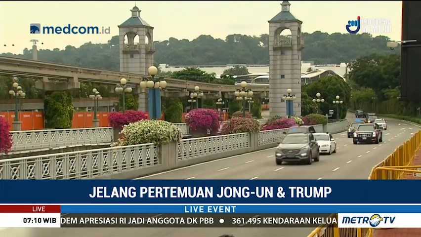 Rombongan Trump dan Jong-un Menuju ke Hotel Capella