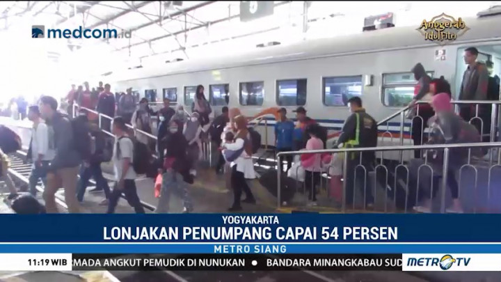 Lonjakan Penumpang di Stasiun Lempuyangan Capai 54 Persen