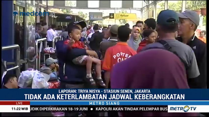 H-3 Lebaran, 25 Ribu Pemudik Berangkat dari Stasiun Pasar Senen