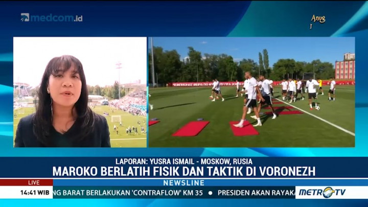 Melihat Sesi Latihan Timnas Maroko