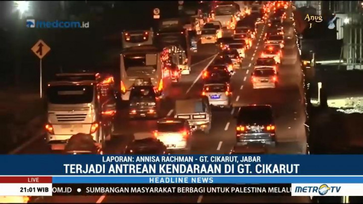H-3 Lebaran, GT Cikarang Utama Padat