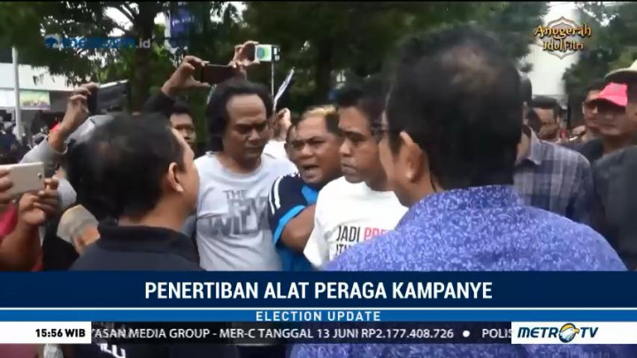 Panwaslu Blitar Bersitegang dengan Simpatisan PDIP