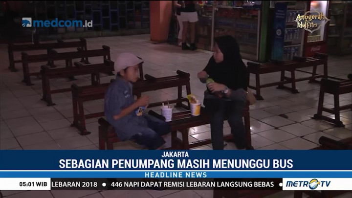 Dini Hari, Terminal Kampung Rambutan Sepi Pemudik