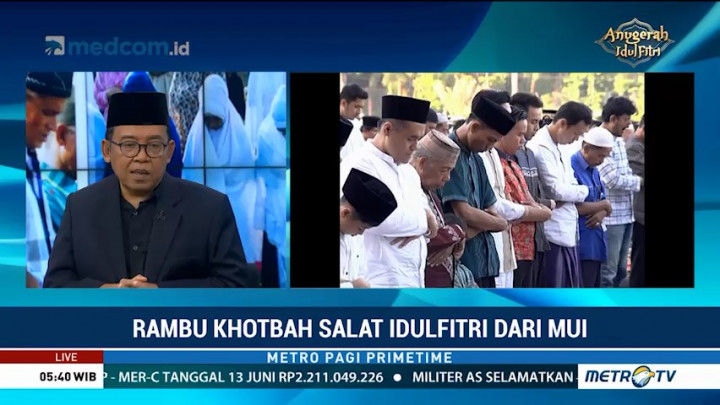 Rambu Khotbah Salah Idulfitri dari MUI