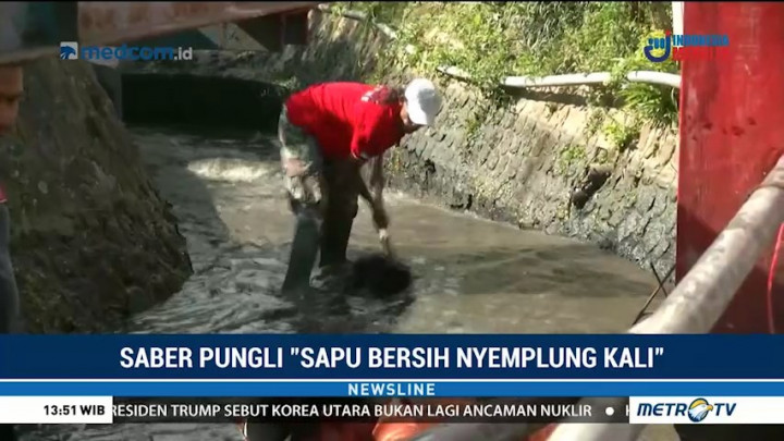 Peduli Kebersihan Sungai dengan Aksi Saber Pungli