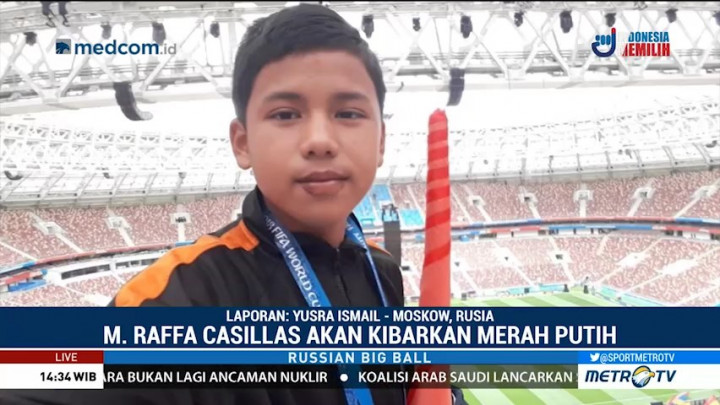 Raffa Casillas akan Kibarkan Bendera Merah Putih di Pembukaan PD 2018