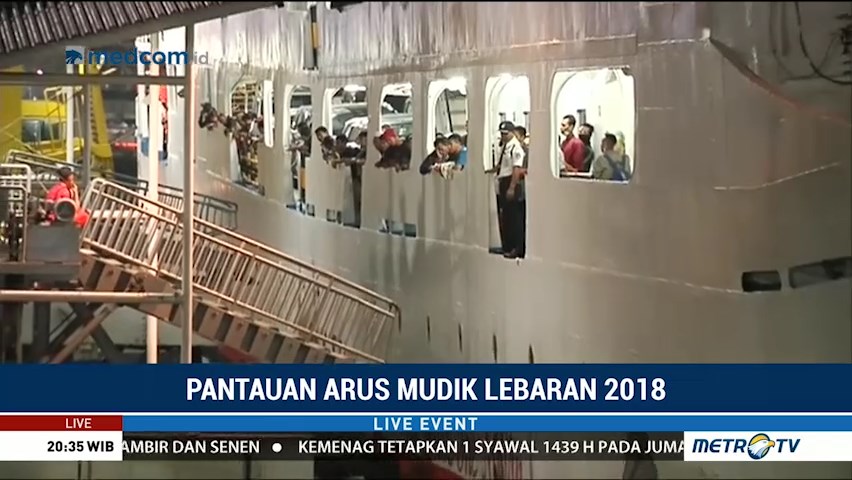 H-1 Lebaran, Jumlah Pemudik di Pelabuhan Merak Menurun