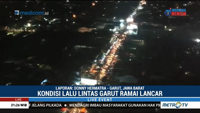 Arus Lalu Lintas di Garut Ramai Lancar
