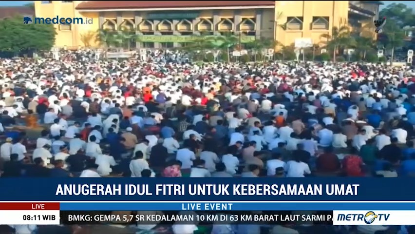 Suasana Idulfitri di Berbagai Daerah