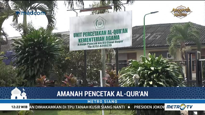 Amanah Pencetak Alquran