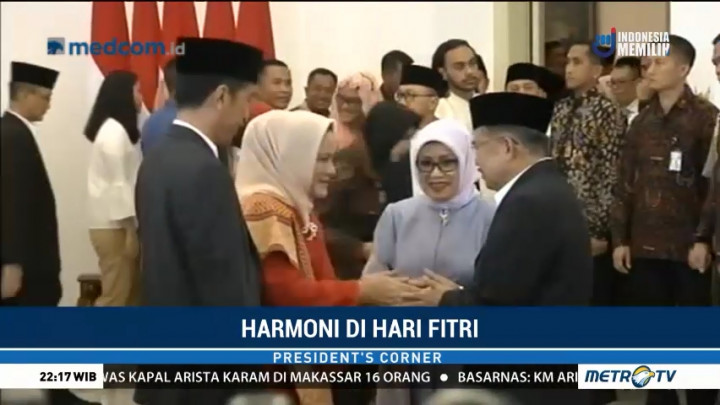 Jokowi dan JK <i>Open House</i> di Istana Bogor