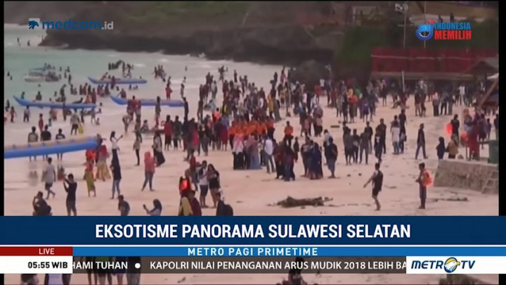 Pantai Tanjung Bira Dipadati Pengunjung