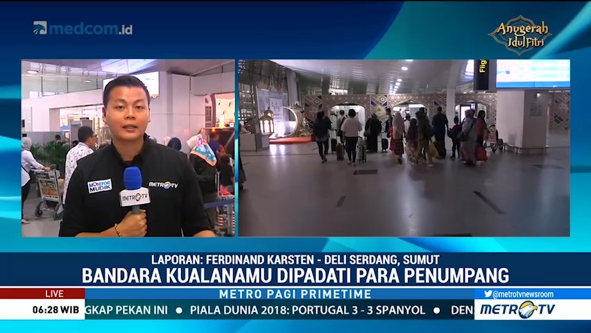 Bandara Kualanamu Terus Dipadati Penumpang