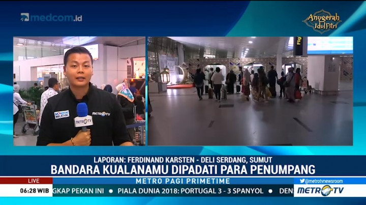 Bandara Kualanamu Terus Dipadati Penumpang