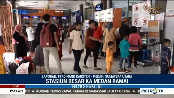 Penumpang KA di Stasiun Medan Hari Ini Capai 10 Ribu Orang
