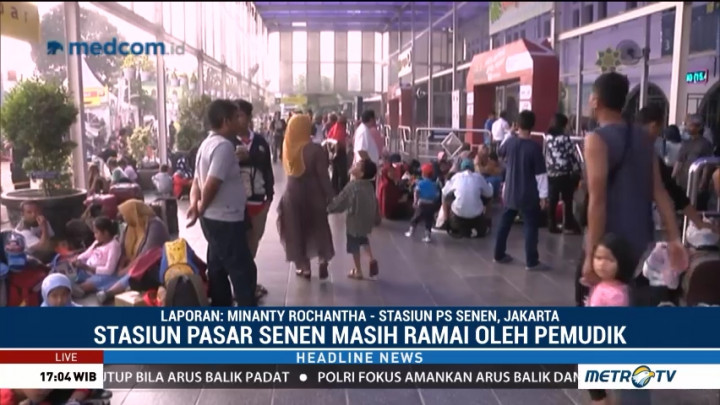 25 Ribu Pemudik Berangkat dari Stasiun Pasar Senen Hari Ini