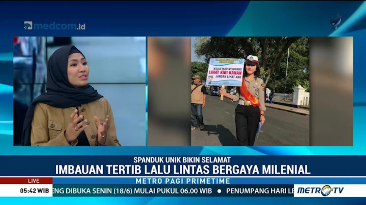 Spanduk Unik Imbauan Lalu Lintas