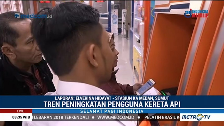 Stasiun Medan Mulai Dipadati Pemudik