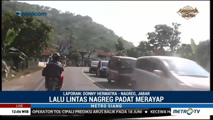 Lalu Lintas Nagreg Padat Merayap