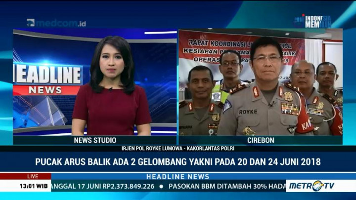 Polri Prediksi Puncak Arus Balik Terjadi Tanggal 20 dan 24 Juni