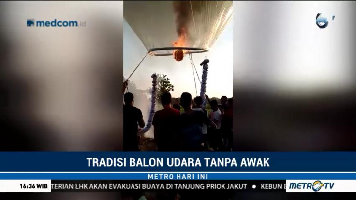 Balon Udara Jadi Tradisi Lebaran Meski Ganggu Penerbangan