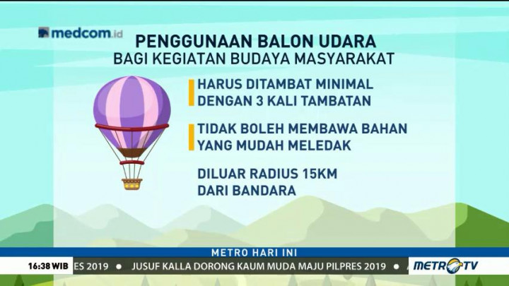 Tips Aman Menerbangkan Balon Udara