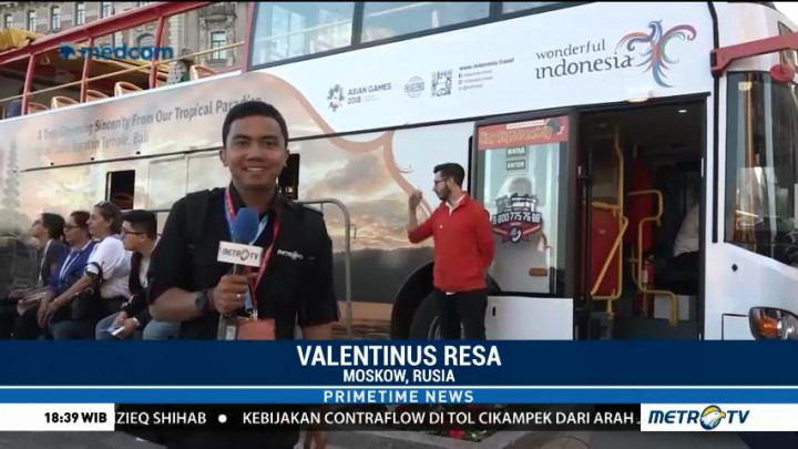Keliling Moskow dengan Bus 'Wonderful Indonesia'