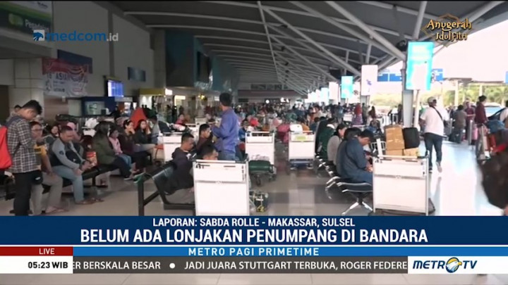 Bandara Sultan Hasanuddin Mulai Dipadati Pemudik