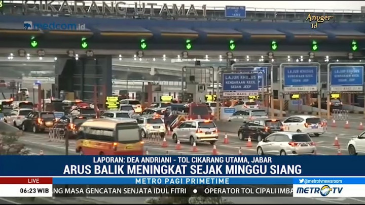 89 Ribu Kendaraan Kembali ke Jakarta Melalui GT Cikarang Utama
