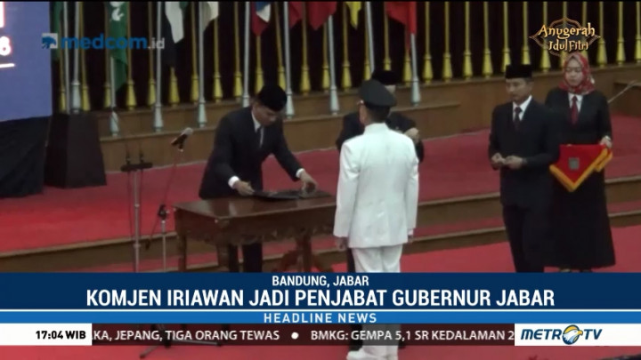 M Iriawan Resmi Jabat Pj Gubernur Jabar